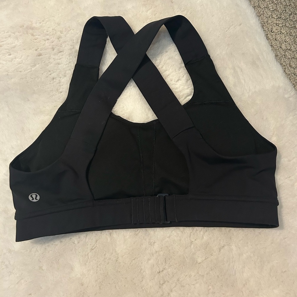 lululemon athletica Cross-Back Black Sports Bra